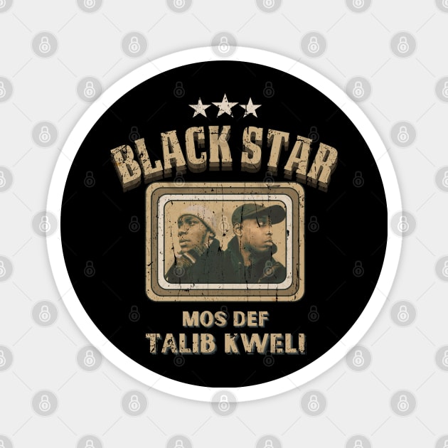 Black Star Original Aesthetic Tribute 〶 Magnet by Terahertz'Cloth